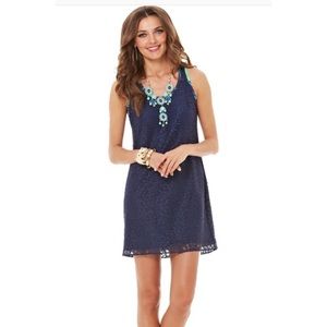 Navy Blue Lace Lilly Dress